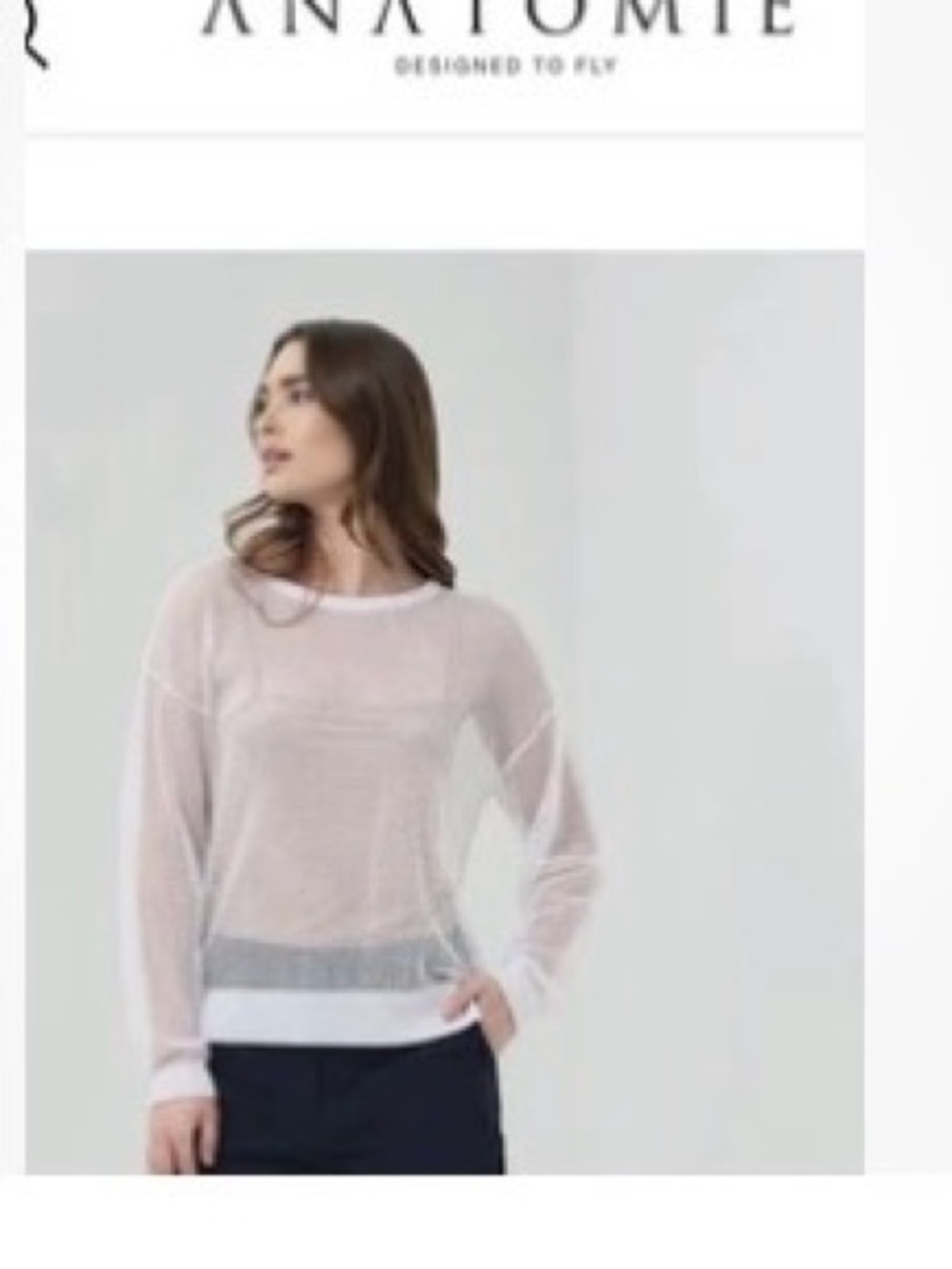 Anatomie Emma Open Knit Top with Camisole